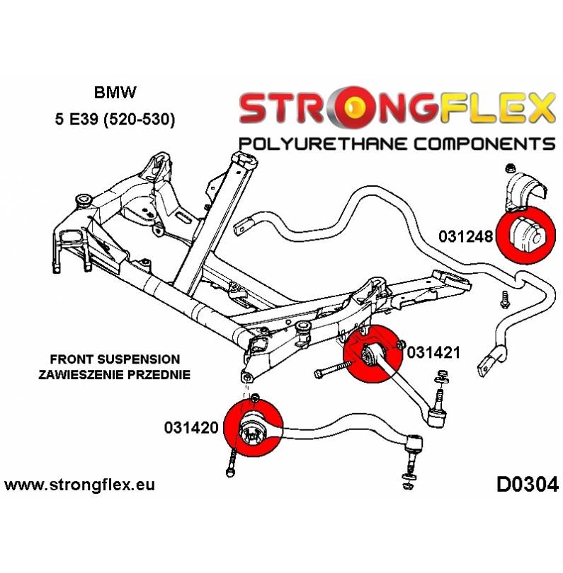 Honda S2000 AP2 04-09 |  Strongflex 086152B: Rear suspension bush kit AP2