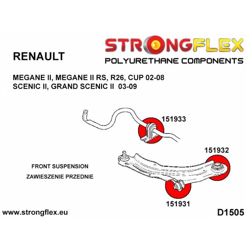 Honda CR-V 02-07 | EP/EU/EV/EM/ES | EP3 TYPE R | Integra DC5 01-06 | Strongflex 086170A: Rear suspension bush kit SPORT