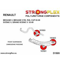 Honda CR-V 02-07 | EP/EU/EV/EM/ES | EP3 TYPE R | Integra DC5 01-06 | Strongflex 086170B: Rear suspension bush kit