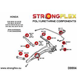 Honda S2000 AP1 99-04 | AP2 04-09 |  Strongflex 086150A: Front suspension bush kit SPORT AP1 AP2