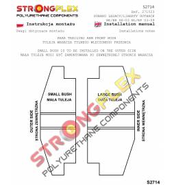 Honda S2000 AP1 99-04 | AP2 04-09 |  Strongflex 086150A: Front suspension bush kit SPORT AP1 AP2 Strongflex - 2