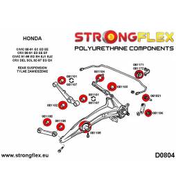 Honda S2000 AP2 04-09 |  Strongflex 086154A: Full suspension bush kit SPORT AP2