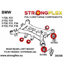 Honda S2000 AP2 04-09 |  Strongflex 086154B: Full suspension bush kit AP2 Strongflex - 2