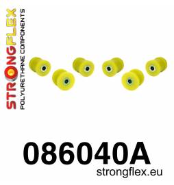 Honda Civic IV 88-91 CRX 88-91  Strongflex 086130B: Full suspension bush kit polyurethane Strongflex - 2