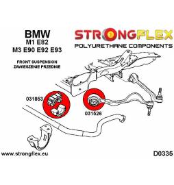 Lexus Altezza 99-05 | IS I 99-05 | JZX100 96-01 | JZX90 92-96 |  Strongflex 216232A: Front suspension bush kit SPORT Strongflex 