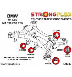 Lexus Altezza 99–05  Strongflex 216234A: Rear beam bush kit Strongflex - 2