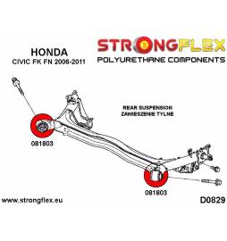 Mazda MX5 Miata NA 89-98 |  Strongflex 106128B: Full suspension polyurethane bush kit Strongflex - 4