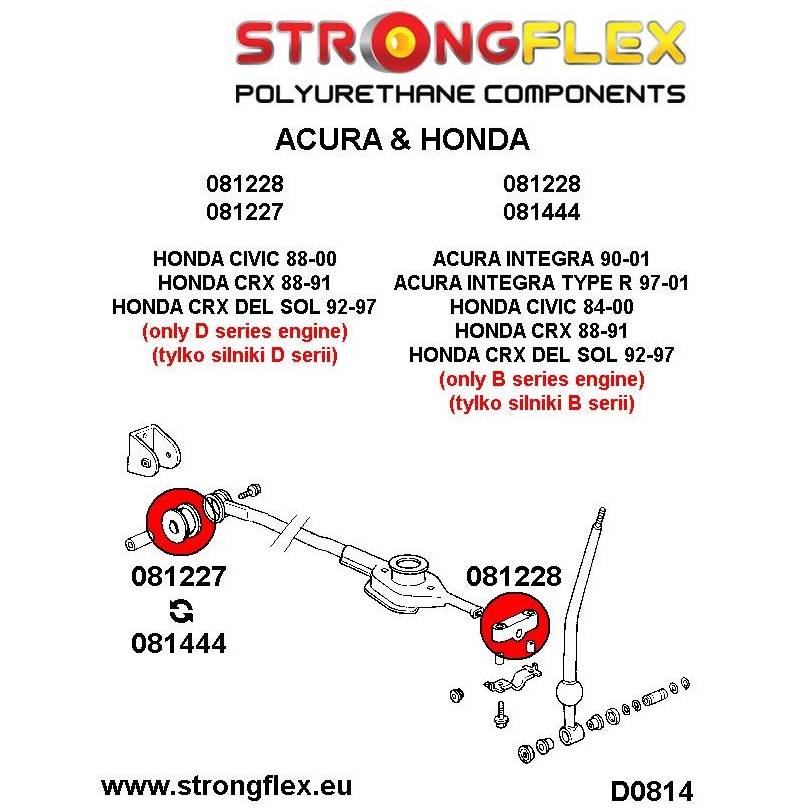Mazda MX5 Miata NB 99-05 | Strongflex 106136B: Rear suspension polyurethane bush kit Mazda MX5 Miata NB 99-05 | Strongflex 106136B: Rear suspension polyurethane bush kit