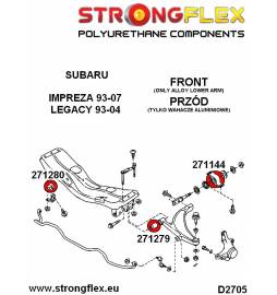Mazda RX-8 |  Strongflex 106175B: Front suspension bush kit Strongflex - 2