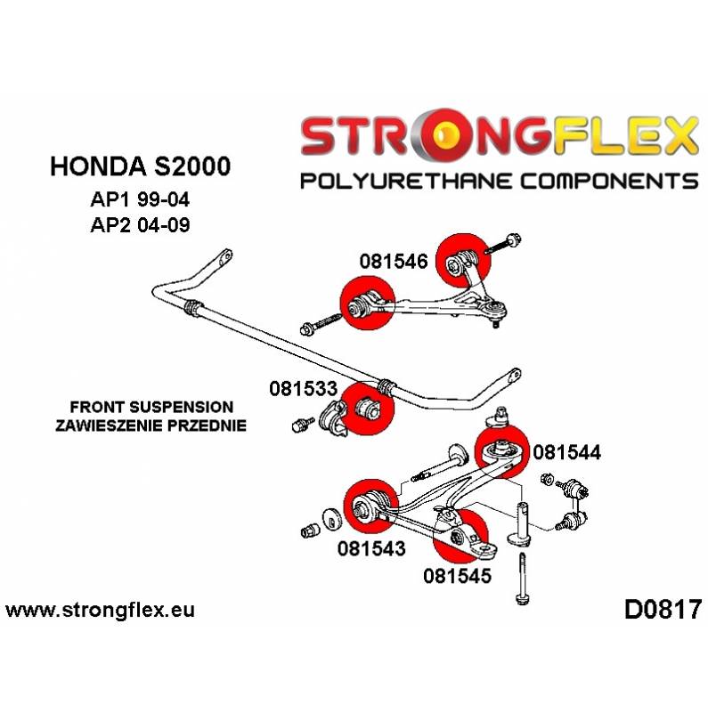 Mazda MX5 Miata NC 05-14 | Strongflex 106176A: Rear suspension bush kit SPORT Mazda MX5 Miata NC 05-14 | Strongflex 106176A: Rear suspension bush kit SPORT
