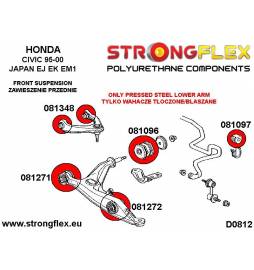 Mitsubishi Evo VII - VIII - IX |  Strongflex 126143A: Rear suspension bush kit SPORT