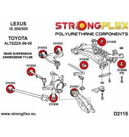 Nissan 100NX B13 90-94 | Sunny N14 90-95 |  Strongflex 286101B: Full suspension bush kit Strongflex - 2