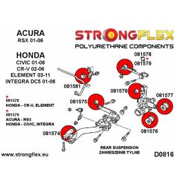 Nissan G20 [P11] 98-02 | Primera P11 96-02 | Primera WP11 98-02 |  Strongflex 286155B: Front suspension bush kit Strongflex - 2