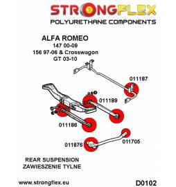 Nissan 200SX S13 88-93 |  Strongflex 286083B: Rear suspension bush kit Strongflex - 2