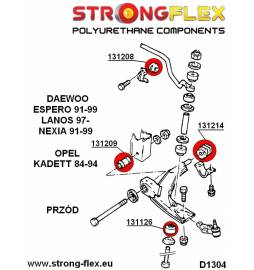 Nissan 200SX S14 94-99 | 200SX S15 99-02 | R33 93-98 | R34 97-02 |  Strongflex 286115B: Rear suspension bush kit Strongflex - 2