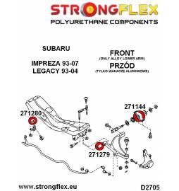 Nissan 300ZX Z32 90-96 |  Strongflex 286218A: Full suspension bush kit SPORT Strongflex - 2