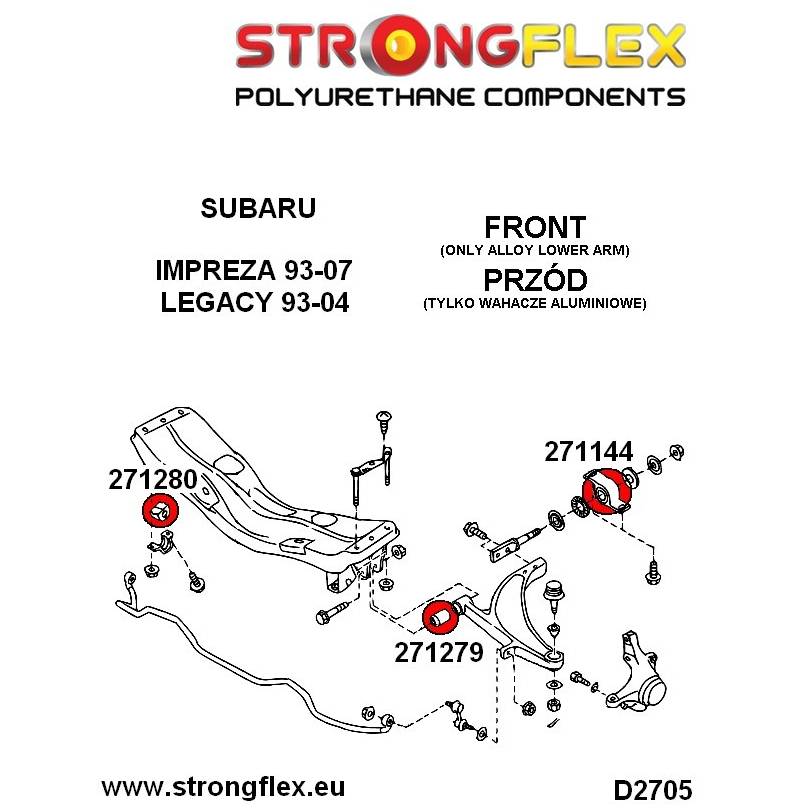 Nissan 200SX S13 88-93 |  Strongflex 286084B: Full suspension bush kit