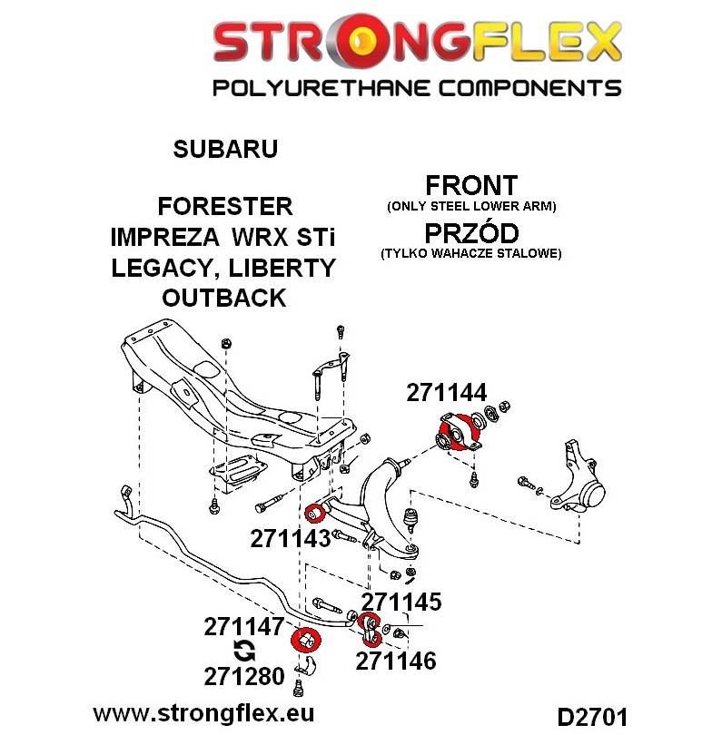 Nissan 200SX S14 94-99 | 200SX S15 99-02 | Strongflex 286116B: Full suspension bush kit Nissan 200SX S14 94-99 | 200SX S15 99-02 | Strongflex 286116B: Full suspension bush kit