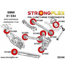 NISSAN 200SX S14 94-99  | 200SX S15 99-02  |  Strongflex 286116B: Full suspension bush kit Strongflex - 4