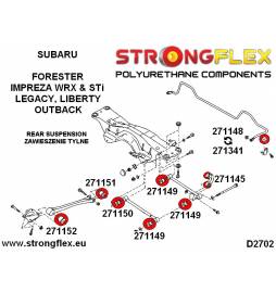 Nissan Skyline R32 89-94 |  Strongflex 286216B: Full suspension bush kit R32 Strongflex - 3