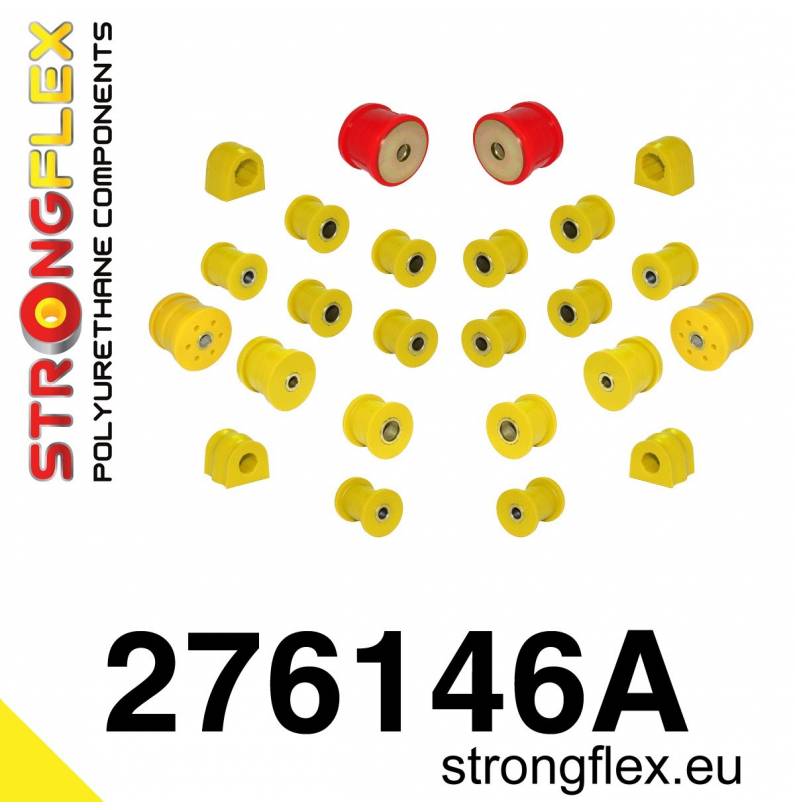 Nissan Skyline R33 93-98 | R34 97-02 | Strongflex 286217A: Full suspension bush kit R33 R34 SPORT Nissan Skyline R33 93-98 | R34 97-02 | Strongflex 286217A: Full suspension bush kit R33 R34 SPORT