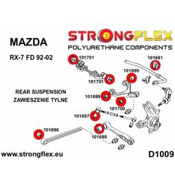 Nissan Skyline R33 93-98 | R34 97-02 |  Strongflex 286217A: Full suspension bush kit R33 R34 SPORT Strongflex - 2