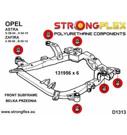 By Nissan 350Z G35 03-07  Strongflex 286199B: Full suspension bush kit Strongflex - 3