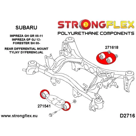 Nissan 350Z | G35 03-07 |  Strongflex 286199A: Full suspension bush kit SPORT