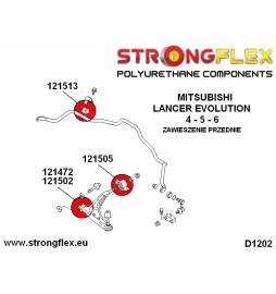 Opel/Vauxhall Corsa B 93-01 | Tigra A |  Strongflex 136053A: Front & rear suspension bush kit SPORT