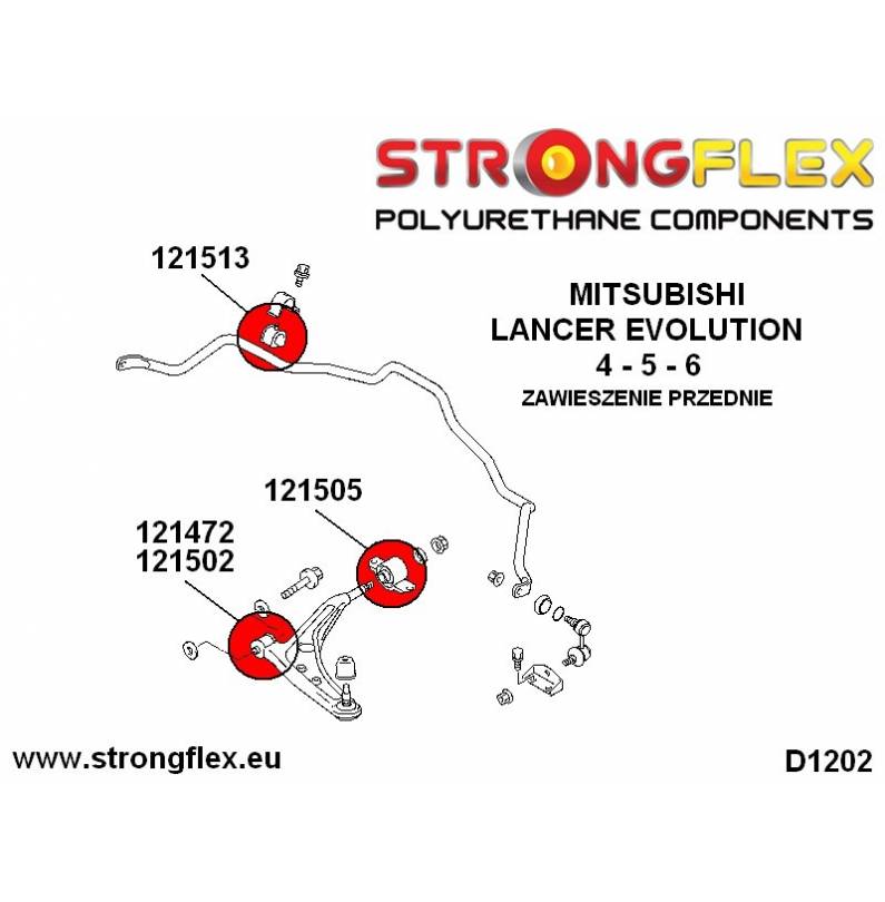 Opel/Vauxhall Corsa B 93-01 | Tigra A |  Strongflex 136053A: Front & rear suspension bush kit SPORT