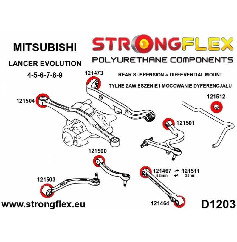 Opel/Vauxhall Kadett E | Lanos |  Strongflex 136059A: Front suspension bush kit SPORT