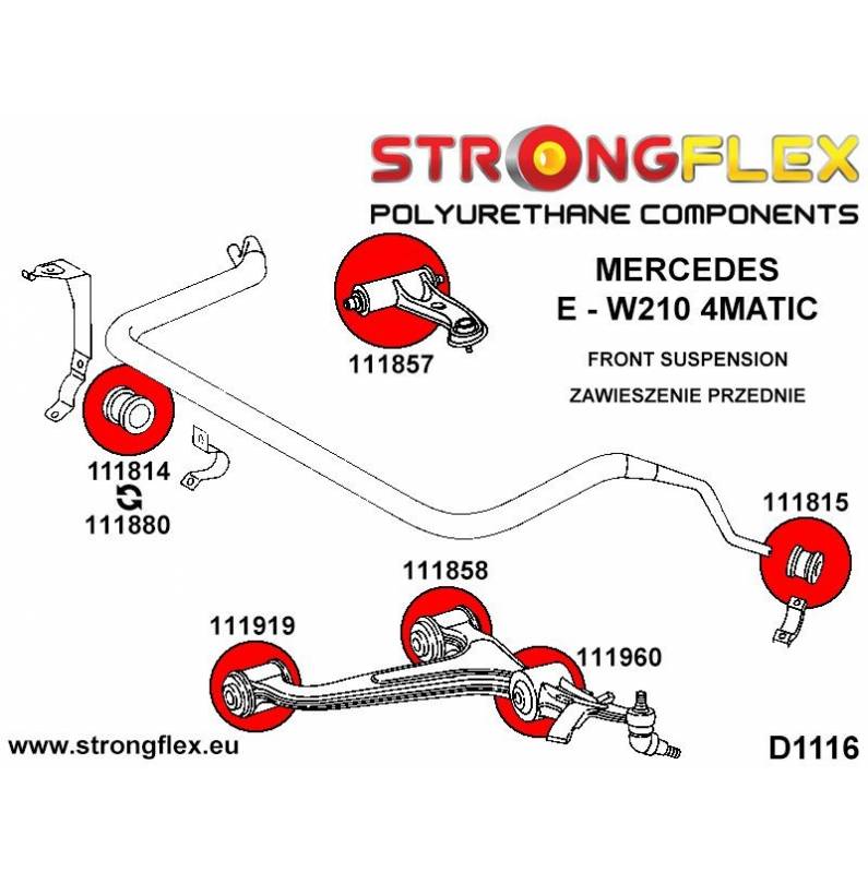 Opel/Vauxhall Astra F 91-98 |  Strongflex 136025A: Full suspension bush kit SPORT