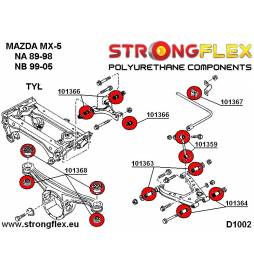 Opel/Vauxhall Astra F 91-98  Strongflex 136025B: Full suspension bush kit Strongflex - 2