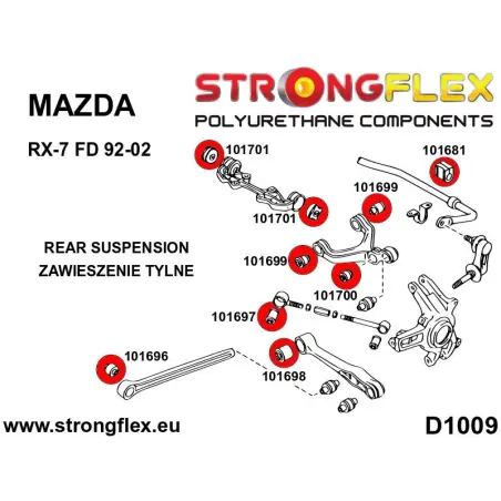 Opel/Vauxhall Calibra 90-97 |  Strongflex 136218A: Full suspension bush kit SPORT