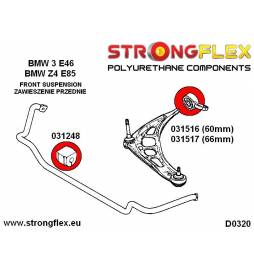 Subaru Forester SF | Impreza GC GF GD GG | Legacy/Outback BC BF BD BG | Strongflex 276077A: Full suspension bush kit Strongflex 