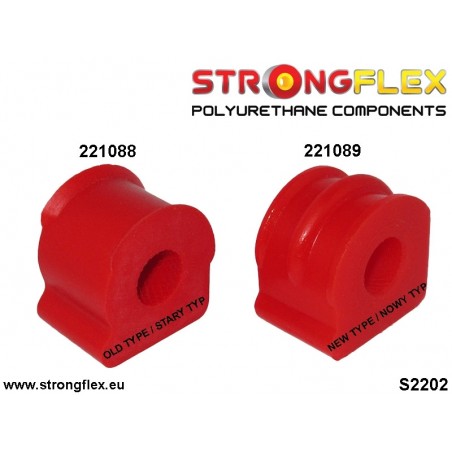 Subaru Impreza GD GG 01-07 | Legacy/Outback BE BH 98-03 |  Strongflex 276081A: Front suspension bush kit SPORT