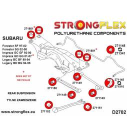 Subaru Forester SG 02-08 |  Strongflex 276146A: Full suspension bush kit SPORT Strongflex - 2