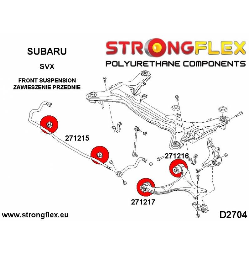 Subaru Forester SG 02-08 | Strongflex 276146B: Full suspension bush kit Subaru Forester SG 02-08 | Strongflex 276146B: Full suspension bush kit
