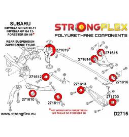 Subaru Legacy/Outback BE BH 98-03 | Legacy/Outback BL BP 03-09 |  Strongflex 276158B: Rear suspension bush kit