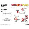 Subaru Forester SH 08-12 | Impreza GH GR GP GJ | Legacy/Outback BL BP |  Strongflex 276164B: Front suspension polyurethane bush 