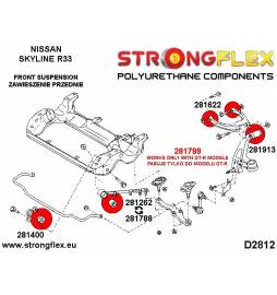 Subaru Forester SH 08-12 | Impreza GH GR 08-11 | Impreza GP GJ 12-15 |  Strongflex 276165A: Rear suspension polyurethane bush ki