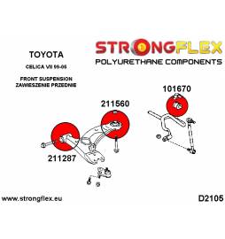 Toyota Celica VII 99-06 |  Strongflex 216162A: Rear suspension kit SPORT