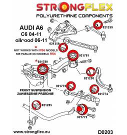 Toyota SC300 / SC400 | Soarer 91-00 | Supra IV 93-02 |  Strongflex 216178B: Front suspension bush kit Strongflex - 2