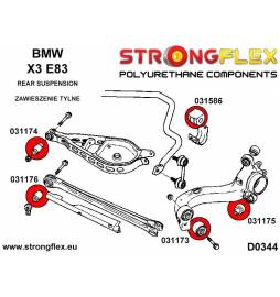 Toyota SC300 / SC400 | Soarer 91-00 | Supra IV 93-02 |  Strongflex 216228A: Full suspension bush kit SPORT Strongflex - 2