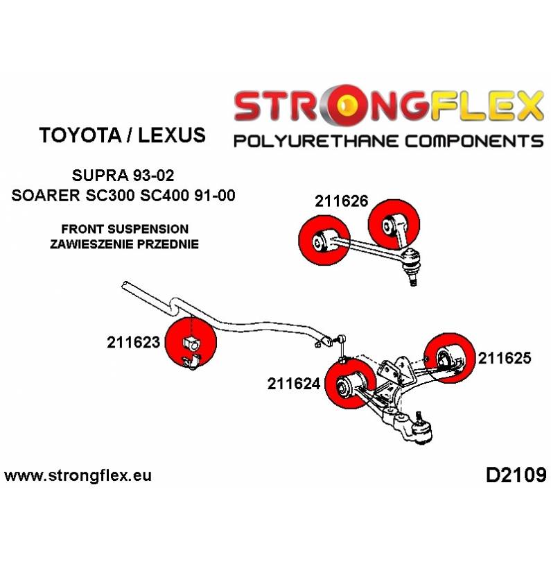 Toyota JZX100 96-01 | JZX90 92-96 | Strongflex 216242B: Rear suspension bush kit Toyota JZX100 96-01 | JZX90 92-96 | Strongflex 216242B: Rear suspension bush kit