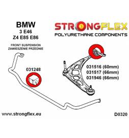 Volkswagen Golf I | Jetta I | Scirocco I 74-81 | Scirocco II 81-92 |  Strongflex 226207A: Suspension bush kit SPORT