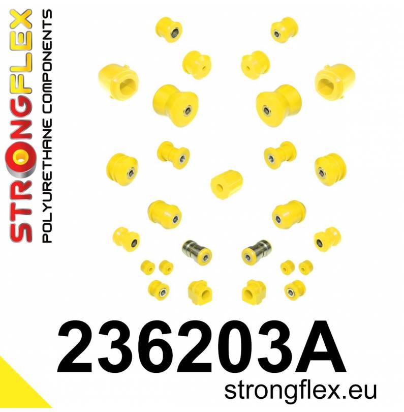 Volkswagen Fabia I 00-07 | Ibiza III 02-08 | Polo IV 02-08 |  Strongflex 226223B: Front suspension bush kit