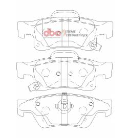 Nissan 370Z 350 mm rear DBA Brake Kit (2x DBA 42315S + DB2401XP)