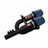 BMW 135i/335i 3.0L L6 07-09 Short ram intake system (Wrinkle black)