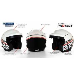 Casco automovilismo RRS JET OF-S1 Black FIA 8859-2015 + Kit Micro/HP Stilo® WRC